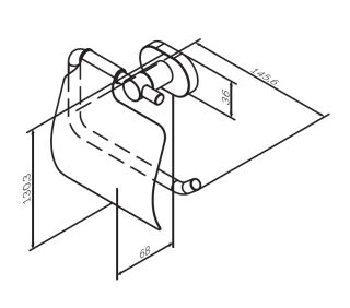 Держатель для туалетной бумаги Am.pm Sense A74341400